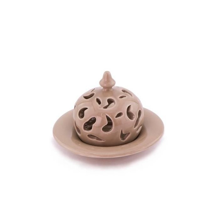 SET CANDELA PORCELLANA TORTORA